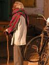 Man with cane.